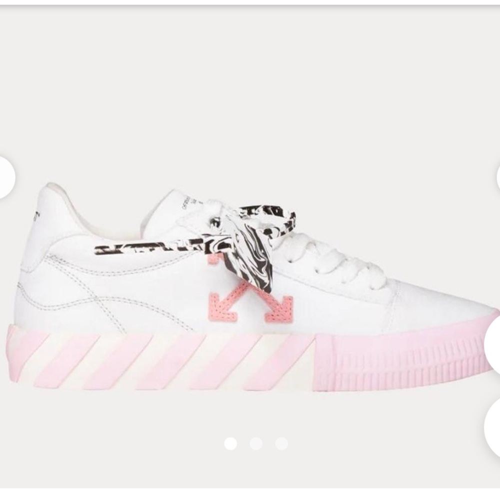 Off- White Pink and White Trainers